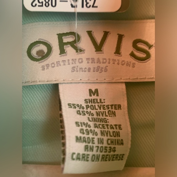 Orvis Womens M Waffle Knit Vest Full Zip Quilted Mint Lime Green Camp Sz M - Picture 3 of 16